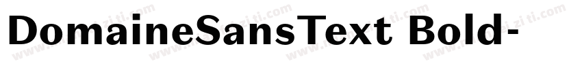DomaineSansText Bold字体转换
